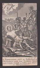 Quadro devozionale: Martirio del Santo - XIX secolo circa - Quadro sacro - Santino D180