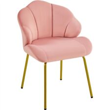 Poltrona in Velluto Moderno Poltrocina con Schienale a Forma di Conchiglia