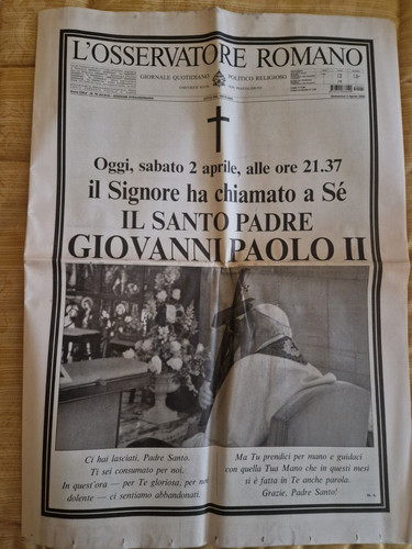 Osservatore romano aprile - osservatore, 3