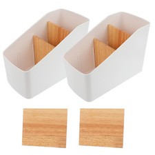  2 Pcs Scatole Porta Oggetti Scatola Con Scomparti Ripiano Portaoggetti Trucchi