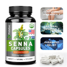 Senna Capsule 3000mg - Sollievo Stitichezza, Verdure, Pulizia Detox