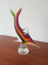 Scultura di un Pesce Spada in vetro di Murano - ALTEZZA CM. 25