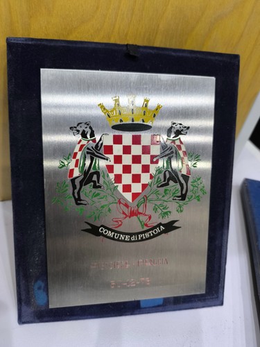 Targa commemorativa pistoiese - targa,