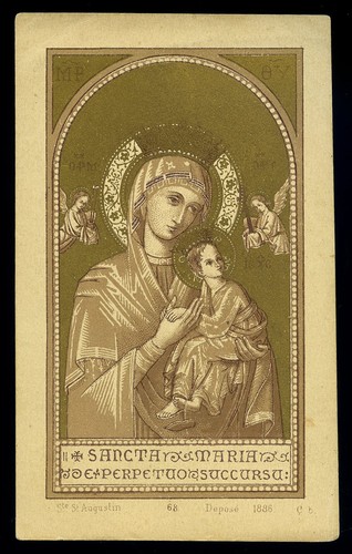 Antico santino cromo - cromo-holy, card