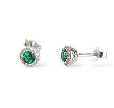 Women 18kt white gold green - women's,