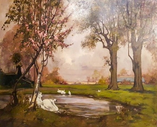 Grande dipinto realizzato - dipinto,