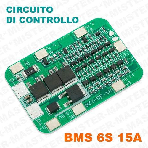 Bms 15a 24v circuito di - bms, 6s