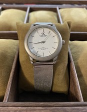 Orologio Uomo CK CALVIN KLEIN MINIMAL MESH Bracciale Acciaio Bianco Ck Watch