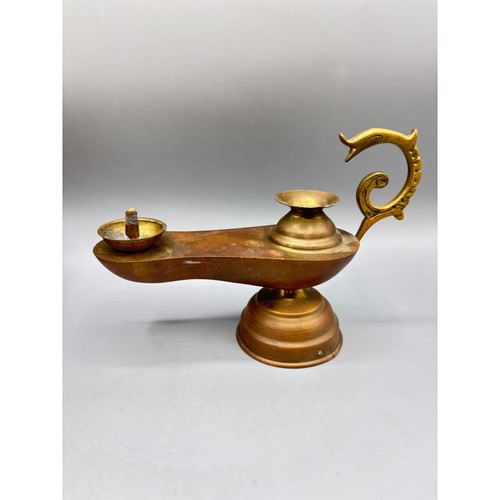 Lampada genio aladino ottone - lampada,