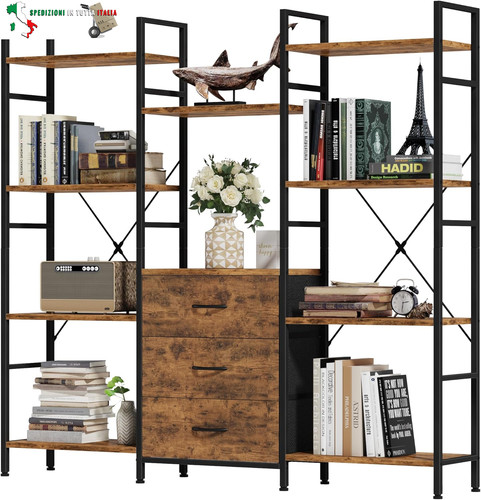 120w x142hcm alta libreria con - x142hcm,