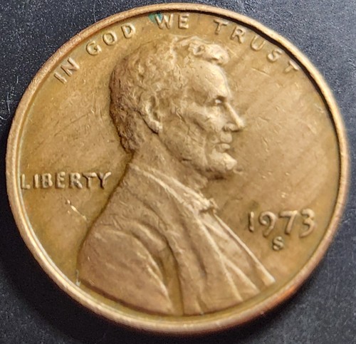 Rare 1973 lincoln one cent - rare, s