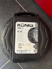 Catene da neve, perfette, mai usate -KONIG CD-9-Come Nuove-misura indicata 070-