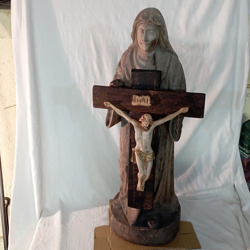 Scultura legno antica - scultura,