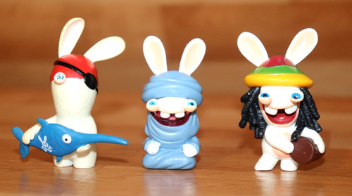Raving rabbids rare minifigure - rabbids,