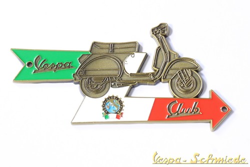 Targa metallo vespa - targa,