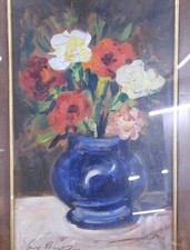 Dipinto Olio Su Tavoletta