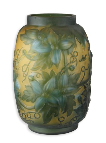 Vaso vetro galle style - vaso, galle-style
