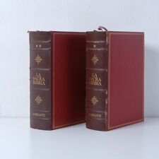 La Sacra Bibbia Garzanti 1964 due grandi volumi illustrati Rembrandt bordo oro