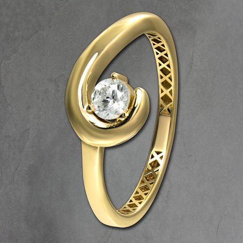 Anello oro giallo 333 - in,