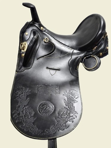 Sella per cavalli pelle con - cavalli, in