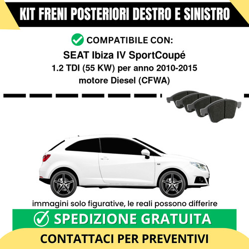 Pastiglie freno posteriori - pastiglie,