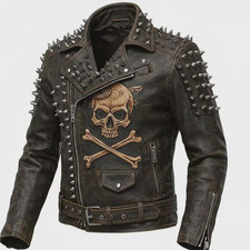 Giacca da moto in pelle