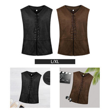 Uomini Rinascimento giubbotto costume rinascimentale per pirata di Halloween