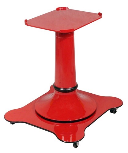 Piedistallo verniciato rosso