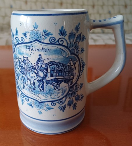 Boccale heineken ceramica blu - boccale,