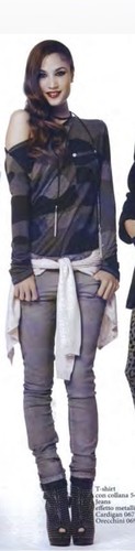 Pantalone effetto metallico - pantalone,
