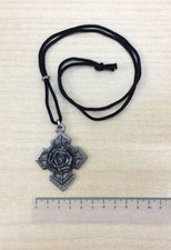 COLLANA CON PENDENTE GUNS N' ROSES ACCIAIO -BIGIOTTERIA -COME NUOVA -VEDI FOTO