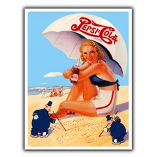 PEPSI Cola INSEGNA TARGA