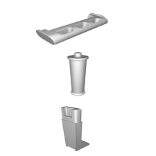Filament Holder Riser for Mingda Magician X with Ball Bearings 3D Printed