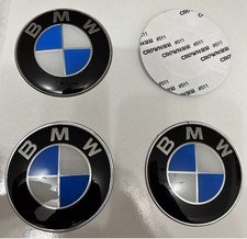 4 COPRIMOZZO BMW LOGO ORIGINALE TAPPI RUOTA Serie 1 2 3 4 5 6 7 M Z X CAPS 60mm