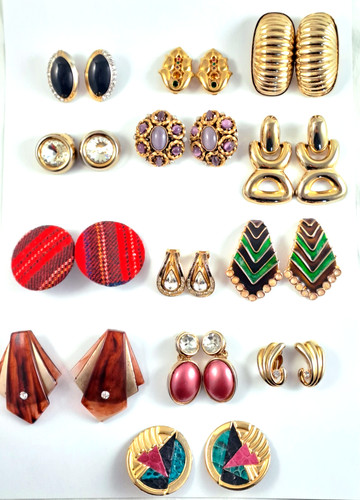 Lotto orecchini vintage clip - lotto,