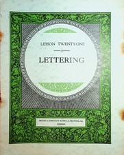 LETTERING 1930s British &