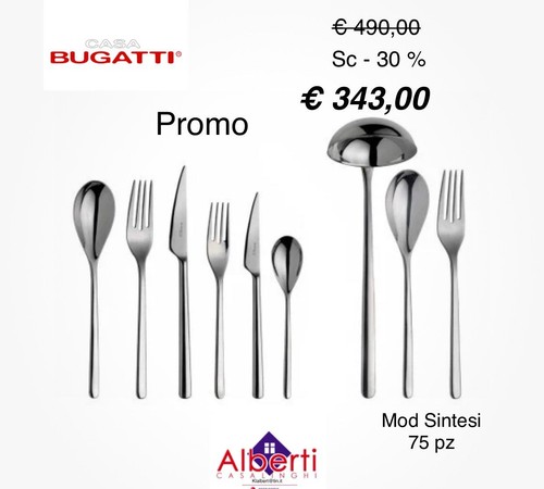 Bugatti set posate inox - posate,