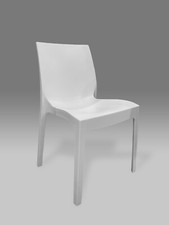 lotto 40 sedie in polipropilene interno/esterno bianche