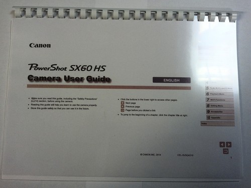 Canon powershot sx60hs manuale - sx60hs,
