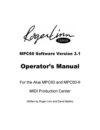 Akai mpc60 mpc60ii midi - akai,