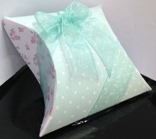 STOCK 20 PEZZI SHABBY VERDE Scatolina in cartone stichers portaconfetti 04GN