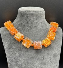 Collana vintage in vetro