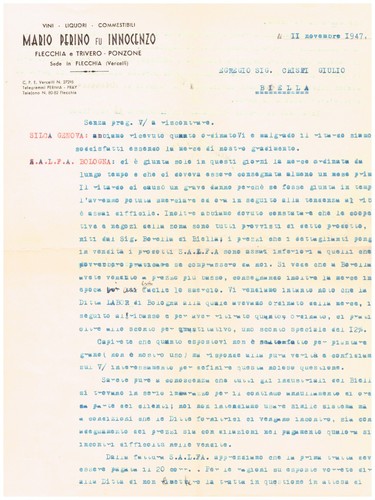 Carta intestata flecchia vini - carta,