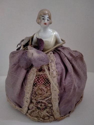 Half doll bambola - antica, con
