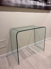 consolle ingresso/ tavolo moderno vetro ricurvo/ mobili soggiorno/ design 