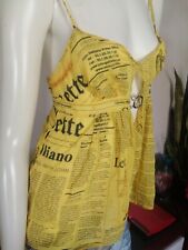 Top à bretelle John Galliano journal Gazette vintage