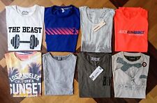 MAGLIETTE SPORTIVE T-SHIRT UOMO TAGLIE SMALL/MEDIUM (44-46) LOTTO 8 PEZZI
