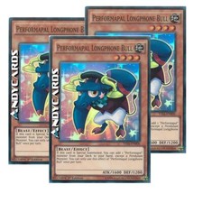 PERFORMAPAL LONGPHONE BULL 3x • Super R • YS16 EN006 • 1Ed • Yugioh! • ANDYCARDS