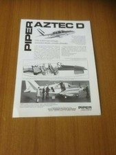 1970 PIPER AZTEC D AEREO PRIVATO TAXI PUBBLICITA EPOCA RETRO VINTAGE AD