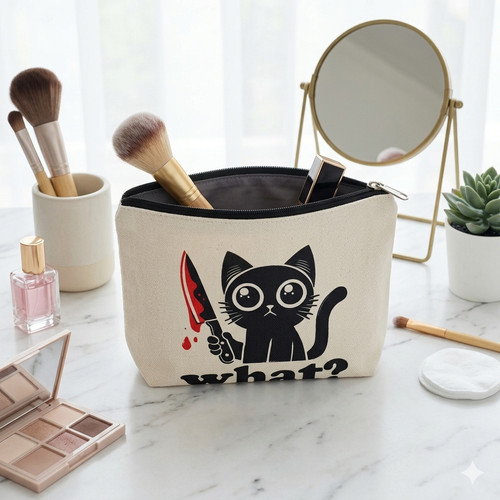 Pochette donna gatto nero - gatto,